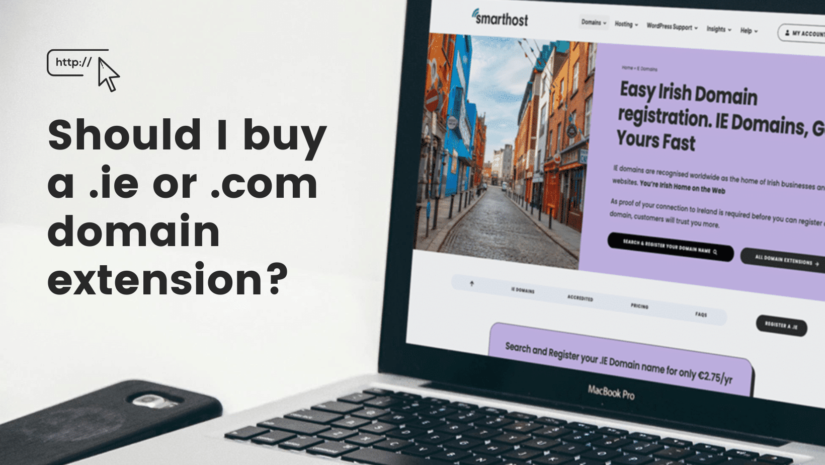 Should I buy a .ie or .com domain extension? – SmartHost
