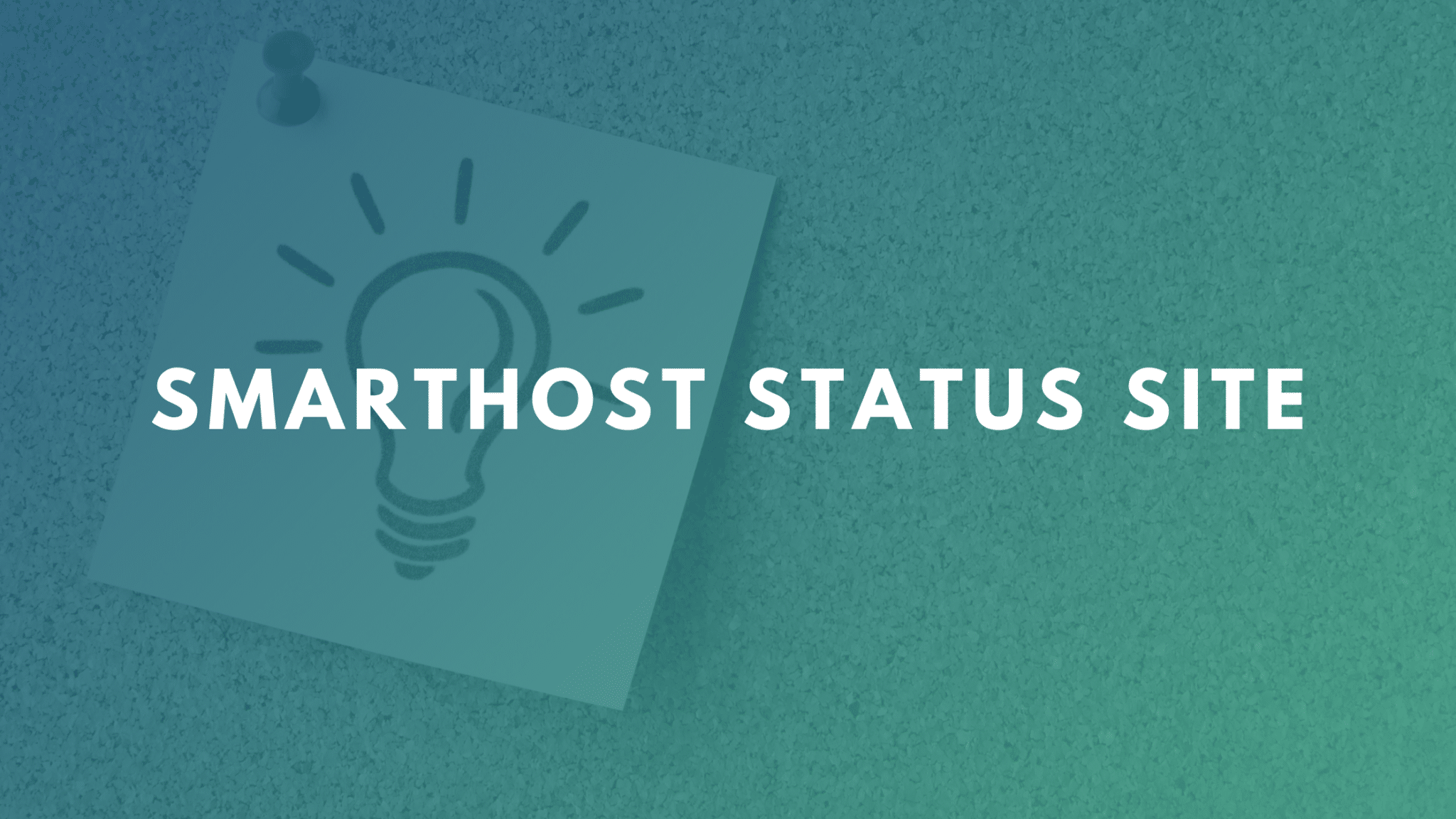 The image is showing the status of a website hosted by a "SmartHost" service.