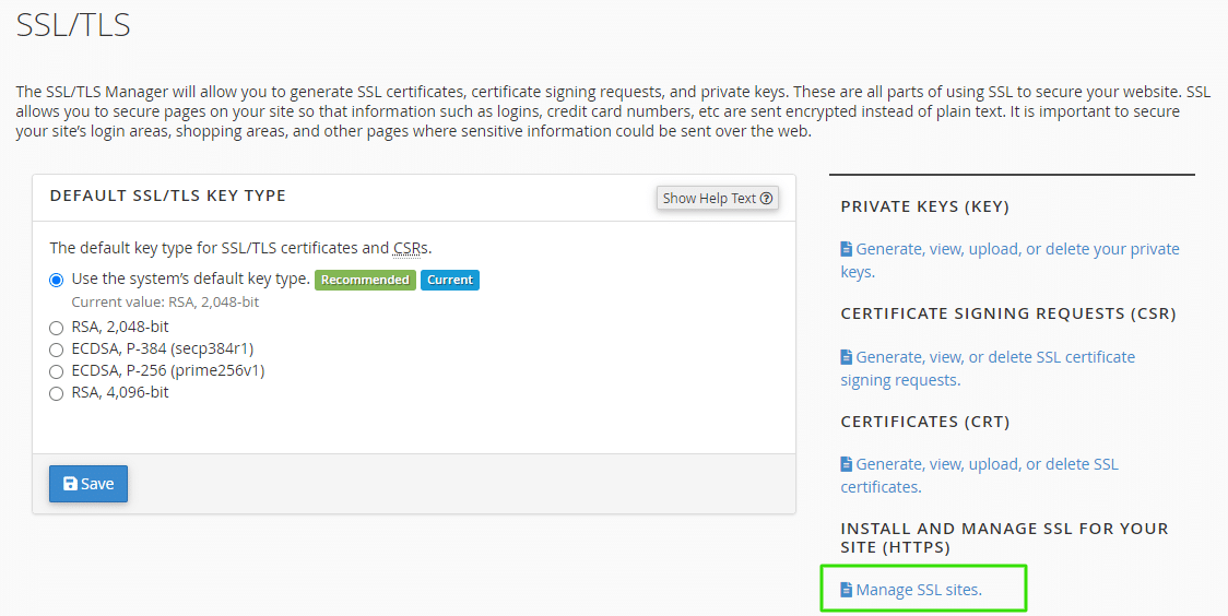 Installing an SSL Certificate using cPanel | Knowledgebase